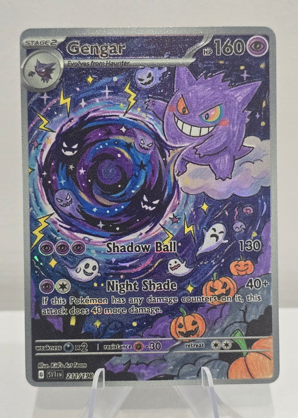 Gengar fan art card — cosmic galaxy full art (non-TCG) - SEIM COLLECTS