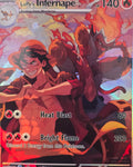 Luffy's Infernape fan art card — anime crossover (non-TCG) - SEIM COLLECTS