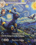Umbreon fan art card — Starry Night style (non-TCG) - SEIM COLLECTS