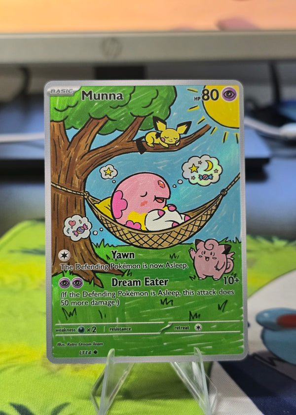 Munna Fan Art Card — Sleepy Hammock Dreams (Unofficial, Non-TCG)