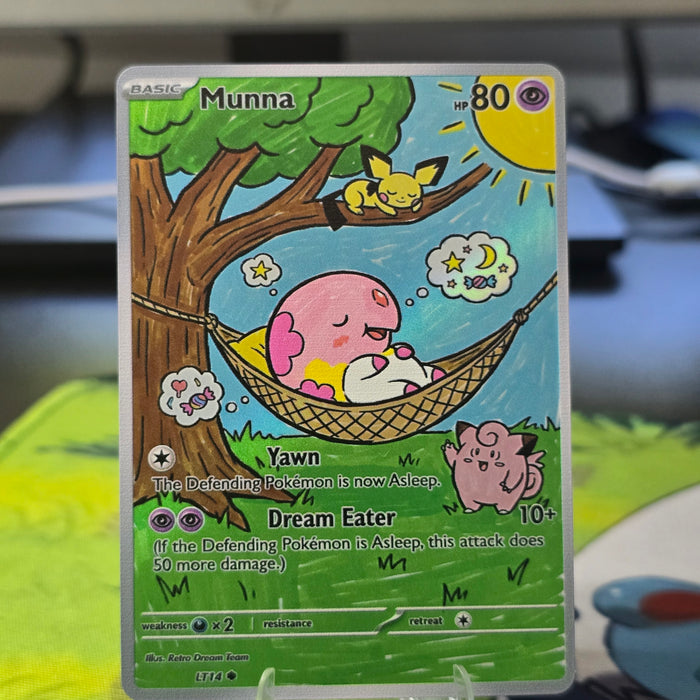 Munna Fan Art Card — Sleepy Hammock Dreams (Unofficial, Non-TCG)