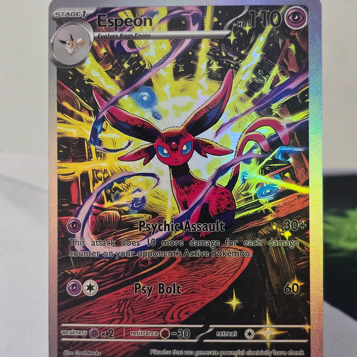Espeon fan art card — psychic burst (non-TCG) - SEIM COLLECTS