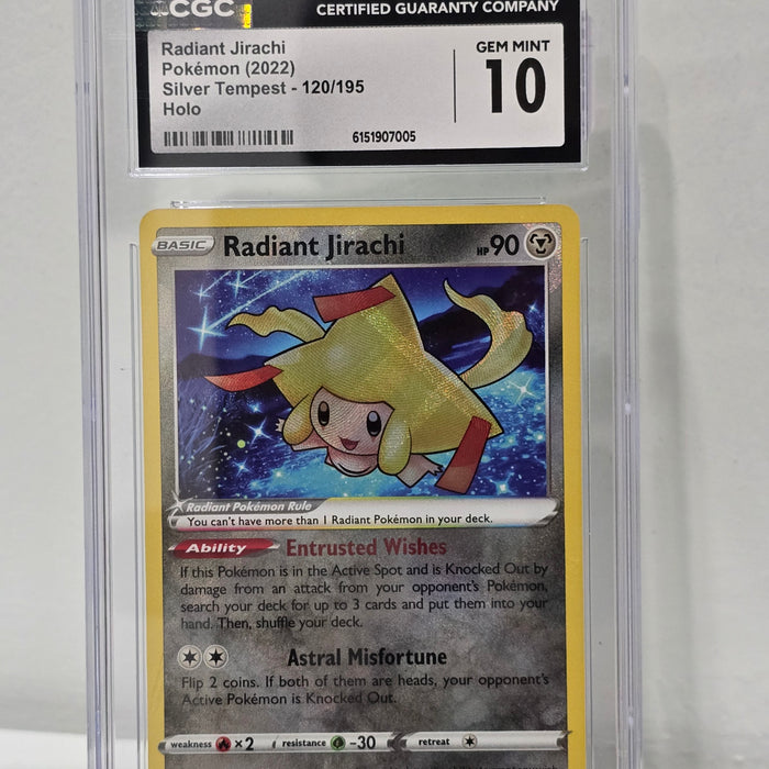 Radiant Jirachi 120/195 Silver Tempest CGC 10 - SEIM COLLECTS
