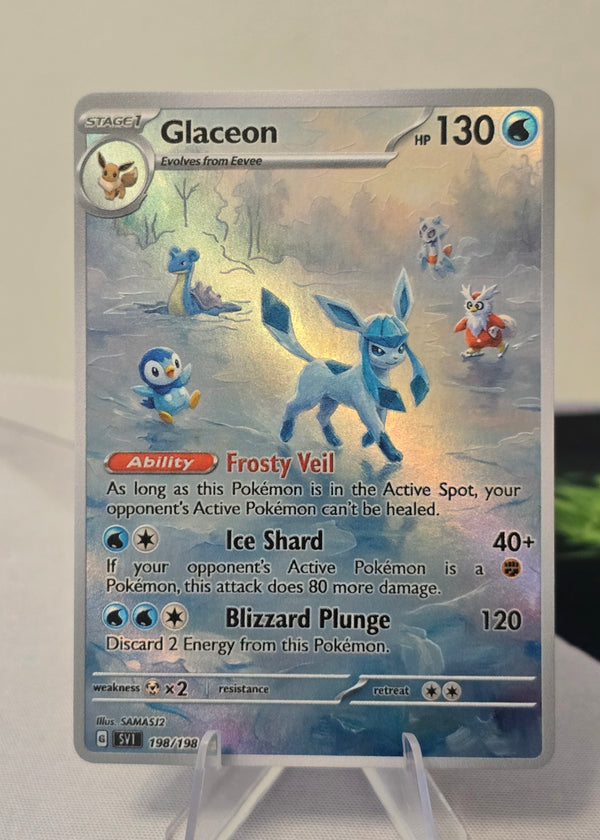 Glaceon fan art card — frosty (non-TCG) - SEIM COLLECTS