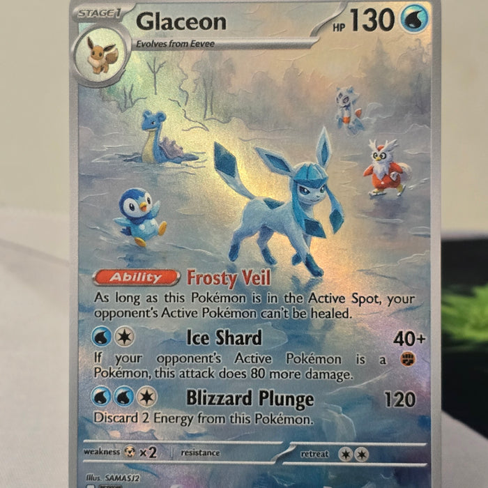 Glaceon fan art card — frosty (non-TCG) - SEIM COLLECTS