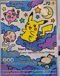 Pikachu Fan Art Card — Starry Dreamscape Series (Unofficial, Non-TCG)