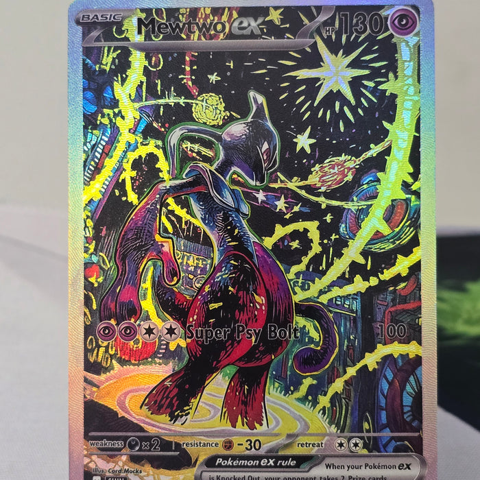 Mewtwo fan art card — cosmic (non-TCG) - SEIM COLLECTS