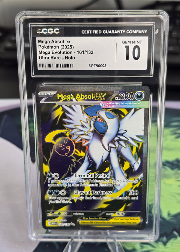 Mega Absol ex 161/132 Mega Evolution CGC 10 - SEIM COLLECTS
