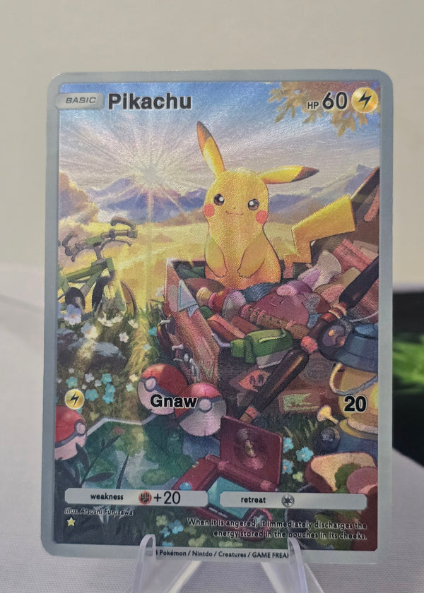 Pikachu fan art card — treasure (non-TCG) - SEIM COLLECTS