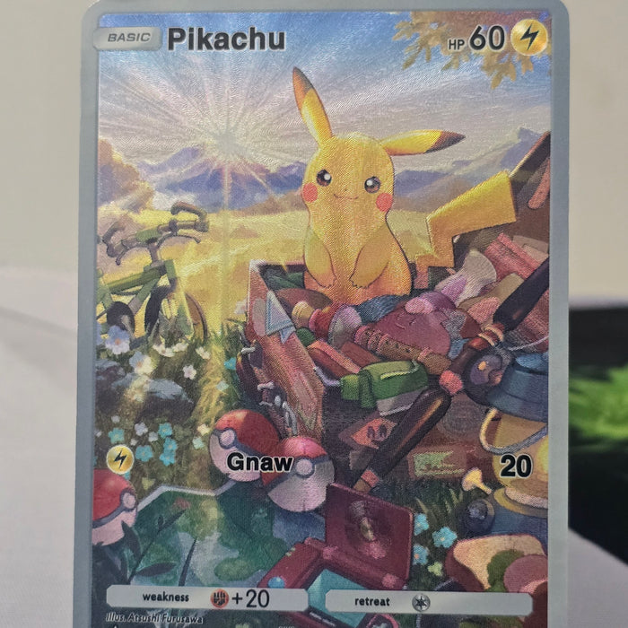 Pikachu fan art card — treasure (non-TCG) - SEIM COLLECTS