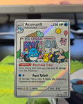 Azumarill Fan Art Card — Afternoon Treat Ice Cream Truck (Unofficial, Non-TCG)