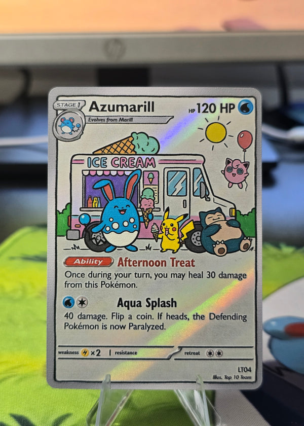 Azumarill Fan Art Card — Afternoon Treat Ice Cream Truck (Unofficial, Non-TCG)