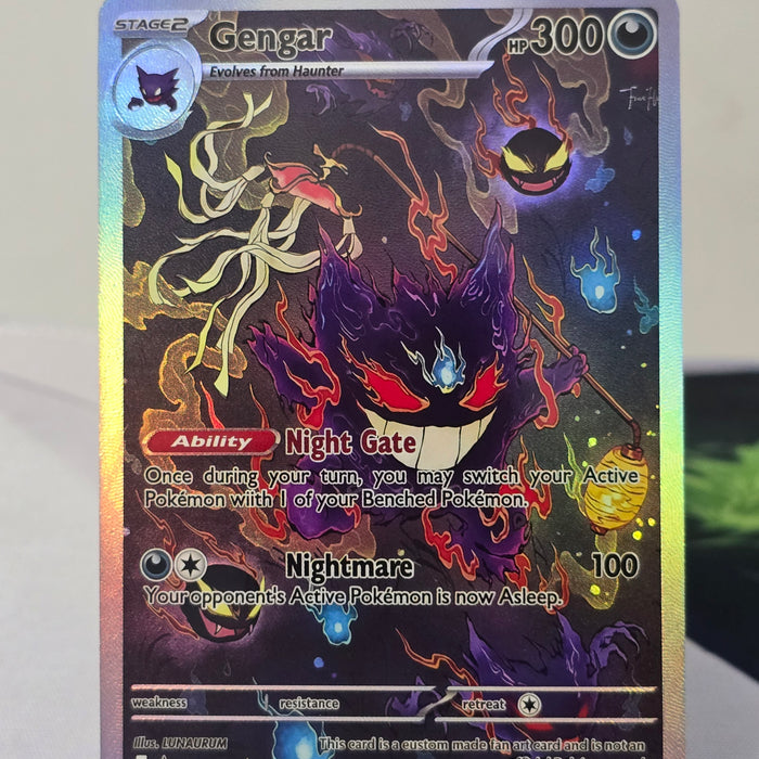 Gengar fan art card — night gate (non-TCG) - SEIM COLLECTS