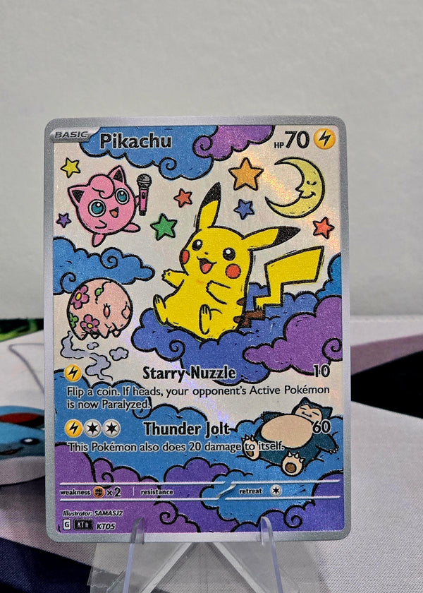 Pikachu Fan Art Card — Starry Dreamscape Series (Unofficial, Non-TCG)