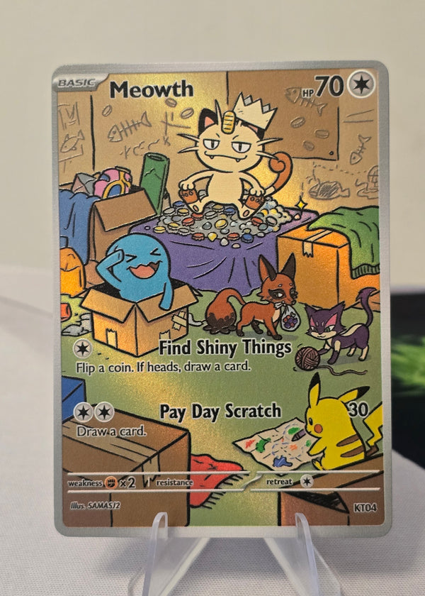 Meowth fan art card — shiny treasure (non-TCG) - SEIM COLLECTS
