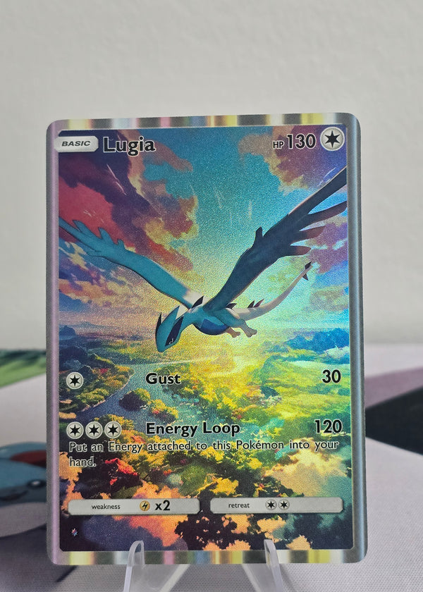 Lugia Fan Art Card — Sunset Sky (Unofficial, Non-TCG)
