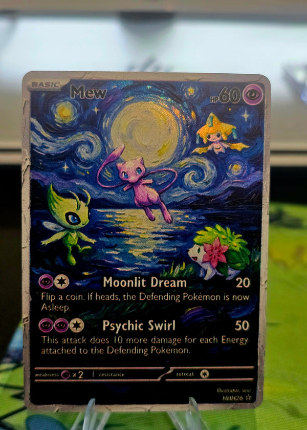 Mew fan art card — Van Gogh starry night (non-TCG) - SEIM COLLECTS