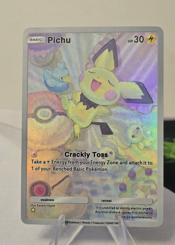 Pichu fan art card — pastel (non-TCG) - SEIM COLLECTS