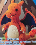Charizard Fan Art Card — Crochet Plush (Unofficial, Non-TCG)
