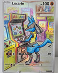 Lucario fan art card — arcade series (non-TCG) - SEIM COLLECTS