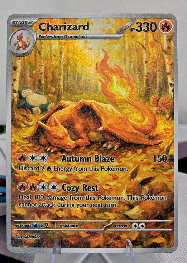 Charizard Fan Art Card — Autumn Forest Series (Unofficial, Non-TCG)