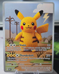 Pikachu Fan Art Card — Crochet Plush (Unofficial, Non-TCG)