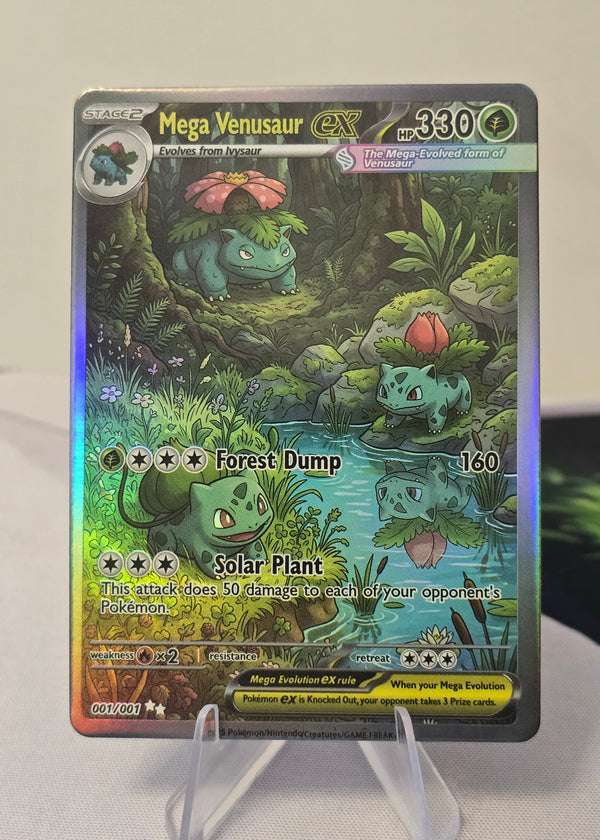 Mega Venusaur fan art card — forest (non-TCG) - SEIM COLLECTS
