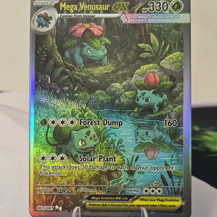 Mega Venusaur fan art card — forest (non-TCG) - SEIM COLLECTS