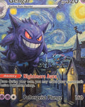Gengar fan art card — Starry Night style (non-TCG) - SEIM COLLECTS