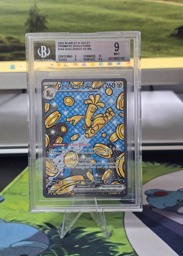 Gholdengo ex #164/131 — Prismatic Evolutions Special Illustration Rare (2025) — BGS 9 Mint