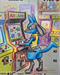 Lucario fan art card — arcade series (non-TCG) - SEIM COLLECTS