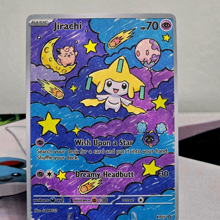 Jirachi Fan Art Card — Starry Dreamscape Series (Unofficial, Non-TCG)