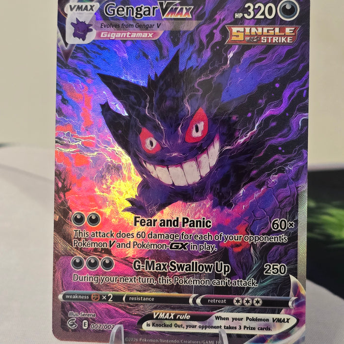 Gengar VMAX fan art card — Single Strike midnight (non-TCG) - SEIM COLLECTS