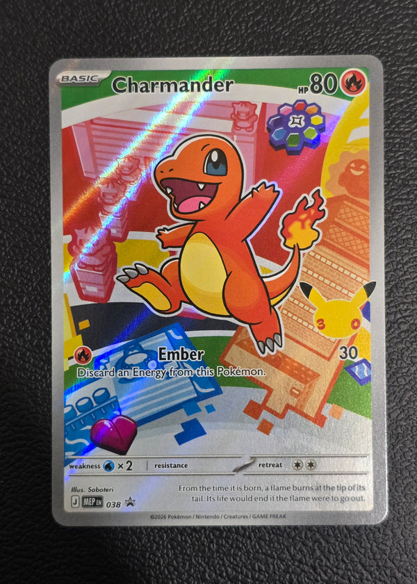 Pokémon TCG: Charmander 038 — Mega Evolution Promo — 30th Anniversary First Partner Holo - SEIM COLLECTS