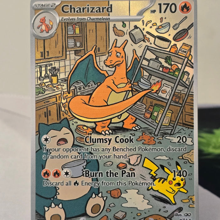 Charizard fan art card — clumsy cook (non-TCG) - SEIM COLLECTS