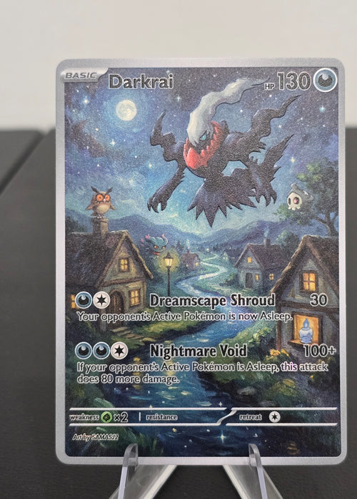 Darkrai fan art card — moonlit custom full art (non-TCG) - SEIM COLLECTS