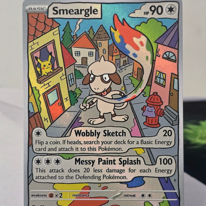 Smeargle fan art card — paint town (non-TCG) - SEIM COLLECTS