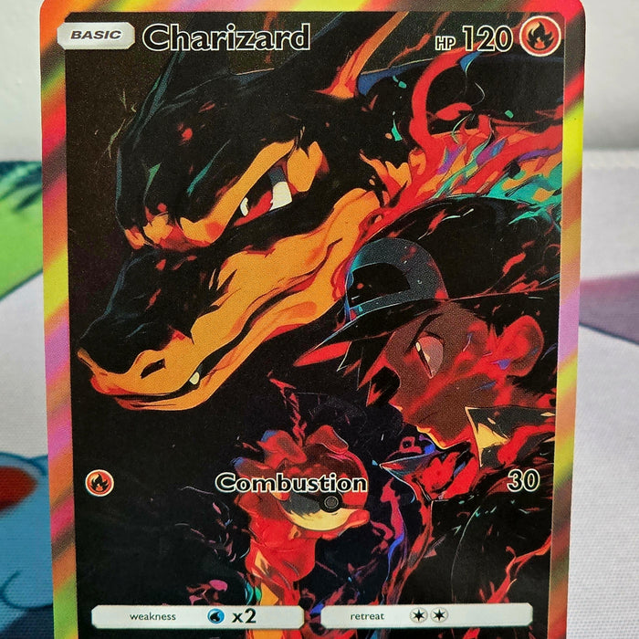 Charizard fan art card — dark inferno (non-TCG) - SEIM COLLECTS