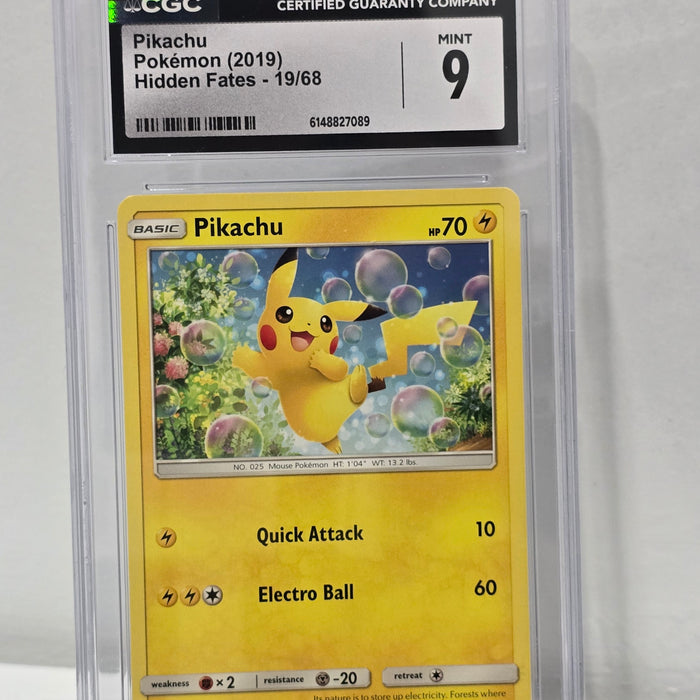 Pikachu 19/68 Hidden Fates CGC 9 - SEIM COLLECTS