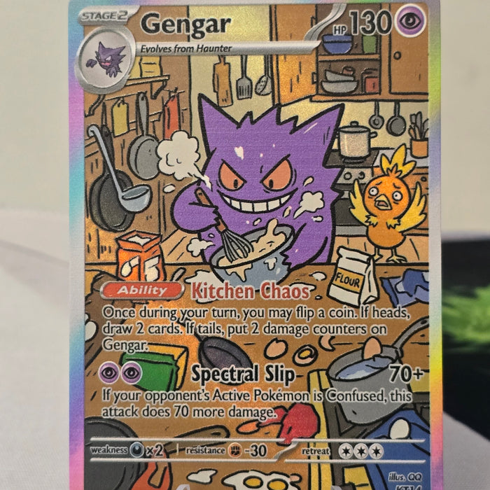 Gengar fan art card — kitchen mischief (non-TCG) - SEIM COLLECTS
