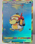Psyduck fan art card — hand-drawn rainbow holo (non-TCG) - SEIM COLLECTS