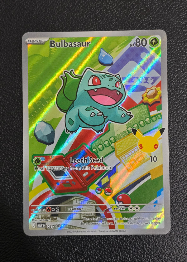Pokémon TCG: Bulbasaur 037 — Mega Evolution Promo — 30th Anniversary First Partner Holo - SEIM COLLECTS