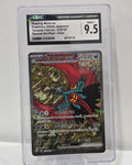 Roaring Moon ex #218/187 — Japanese Terastal Fest ex — CGC 9.5 Mint+