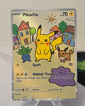 Pikachu fan art card — village (non-TCG) - SEIM COLLECTS