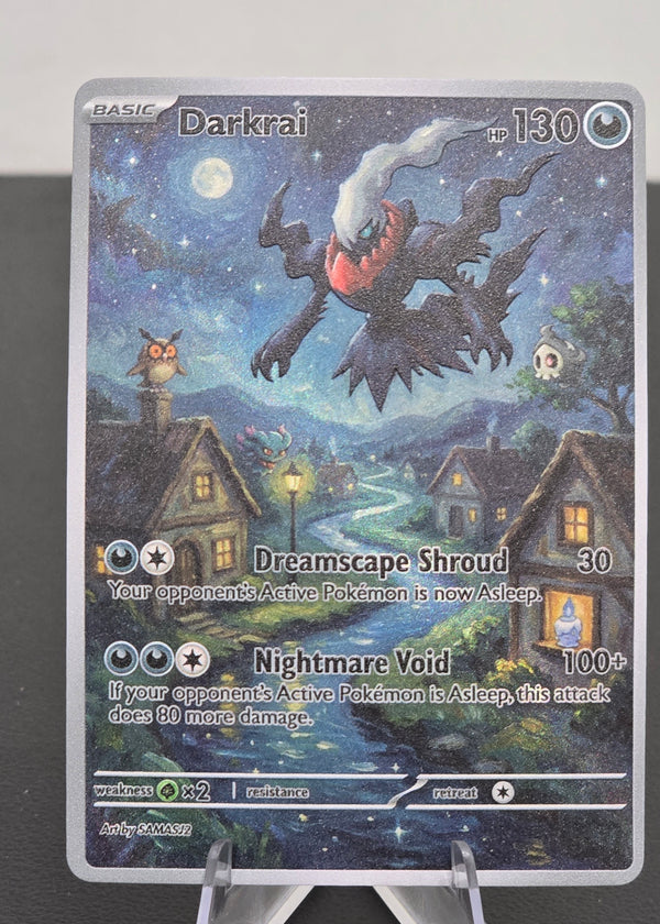 Darkrai fan art card — Starry Night style (non-TCG) - SEIM COLLECTS