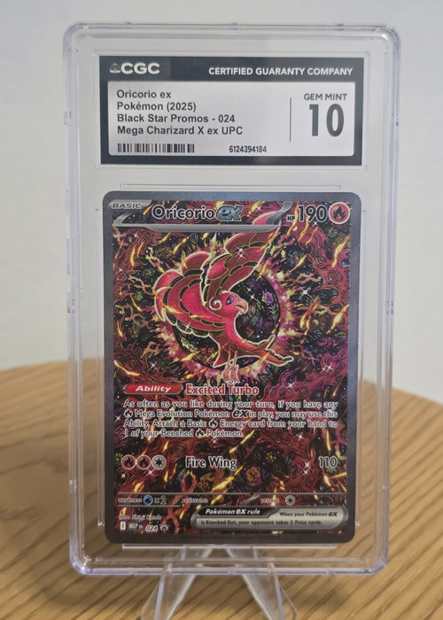 POKEMON ORICORIO EX CGC 10 BLACK STAR PROMO 024 MEGA CHARIZARD X ex UPC