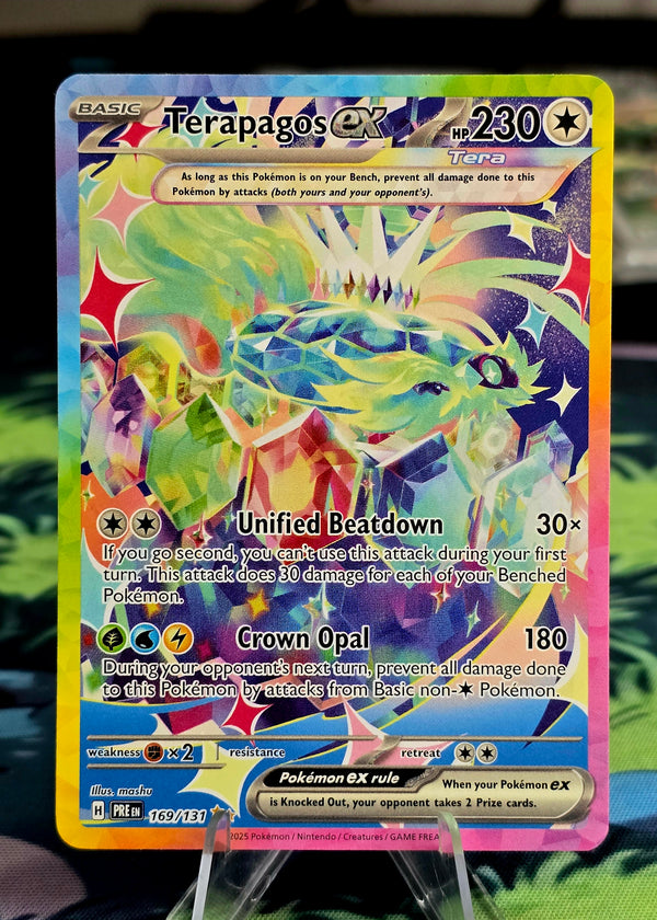 Pokémon TCG: Terapagos ex #169/131 — Prismatic Evolutions (2025) — Hyper Rare — Near Mint