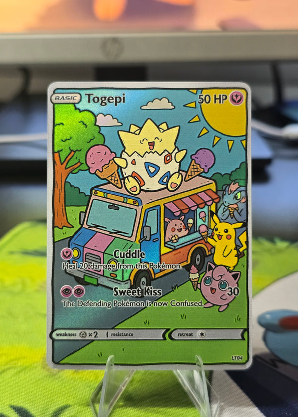 Togepi Fan Art Card — Sweet Kiss Ice Cream Truck (Unofficial, Non-TCG)