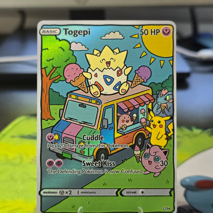 Togepi Fan Art Card — Sweet Kiss Ice Cream Truck (Unofficial, Non-TCG)