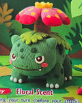 Venusaur Fan Art Card — Crochet Plush (Unofficial, Non-TCG)